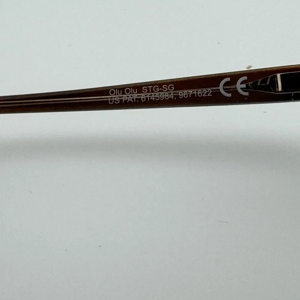 Maui Jim Italy‎ Olu Olu MJ537-01F 57-17-140 Brown/Blue Sunglasses Frame H12844